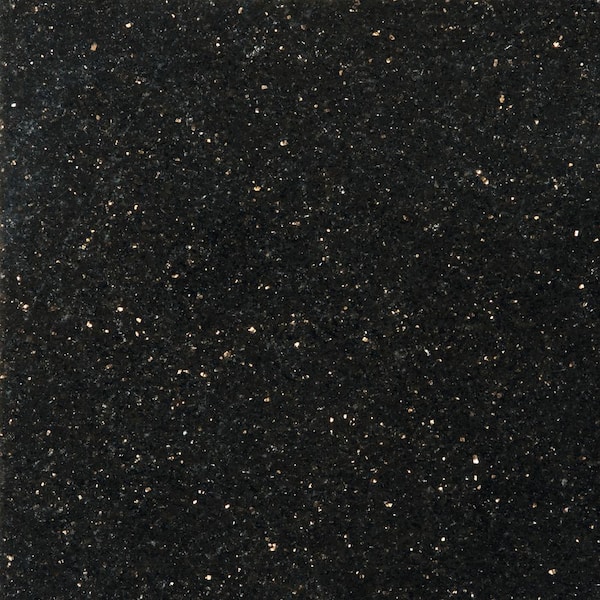 EMSER TILE Granite Galaxy Black Polished 12.01 in. x 12.01 in. Granite Floor and Wall Tile (1 sq. ft.)
