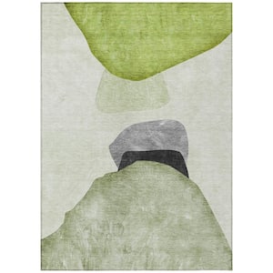 Chantille ACN547 Green 9 ft. x 12 ft. Machine Washable Indoor/Outdoor Geometric Area Rug