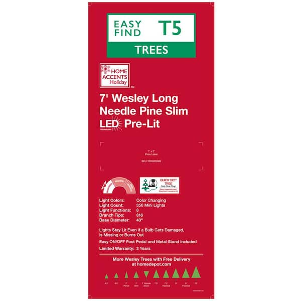 7.5 wesley long needle pine led