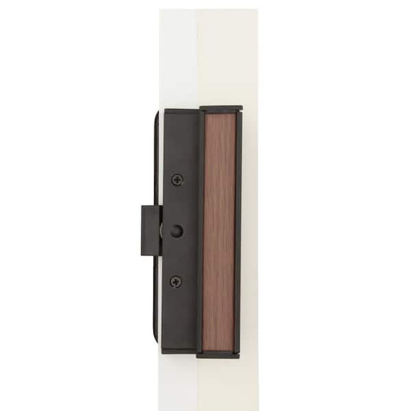 Prime-Line C 1201 Sliding Door Clamp Style Handle Set Pack of 1 Black Hole Center 3in Aluminum & Diecast Construction