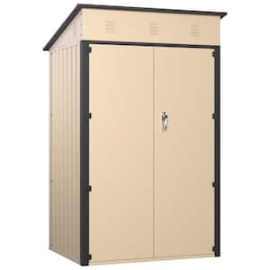 4 ft. x 3 ft. Yellow Lockable Metal Shed with Double Door (12 sq. ft.)