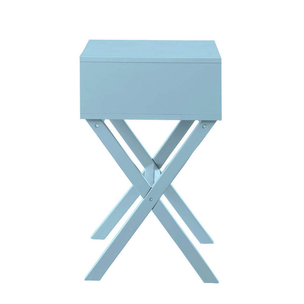 Landon Sea Foam 19" Modern Storage End Table