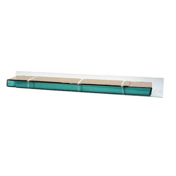 TAFCO WINDOWS 36 in. x 4 in. Jalousie Slats of Glass with Clear Polished Edges 5/CA