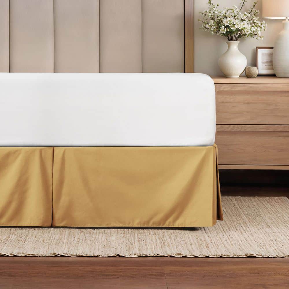 14 in. Gold Solid Queen Bed Skirt price history on PriceWatchPro