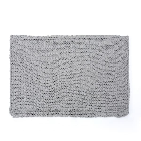 CONGE IMPORT LLC Modern Silver Polyester Throw Blanket 50 in. x 60 in. (Set of 1) Bedroom Sofa Living Room