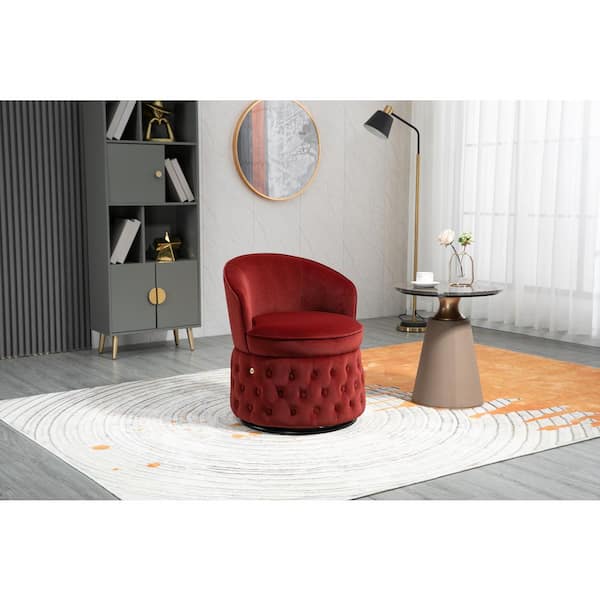 Holford swivel chair and a discount half fabric red barrel studio