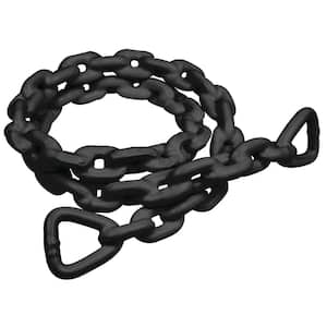 1/4 in. X 4 ft. Black PVC Coated Galvanized Anchor Lead Chain