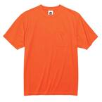 GloWear 8089 Men's 4XL Orange Polyester Short Sleeve T-Shirt