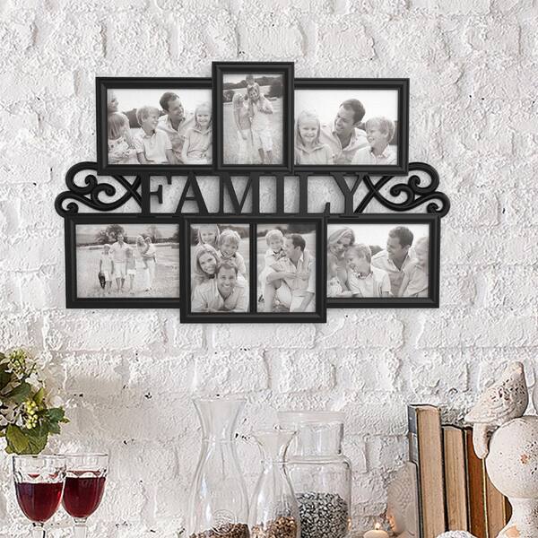 4-Piece Brushed Black Gallery Wall Picture Frame Set + Reviews