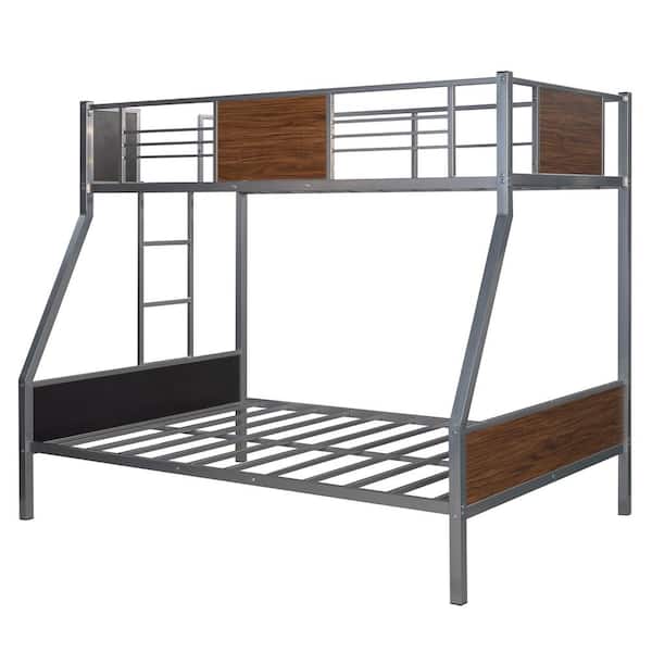 Silver Twin Over Full Bunk Bed Modern, Acme Furniture Bunk Bed Assembly Instructions