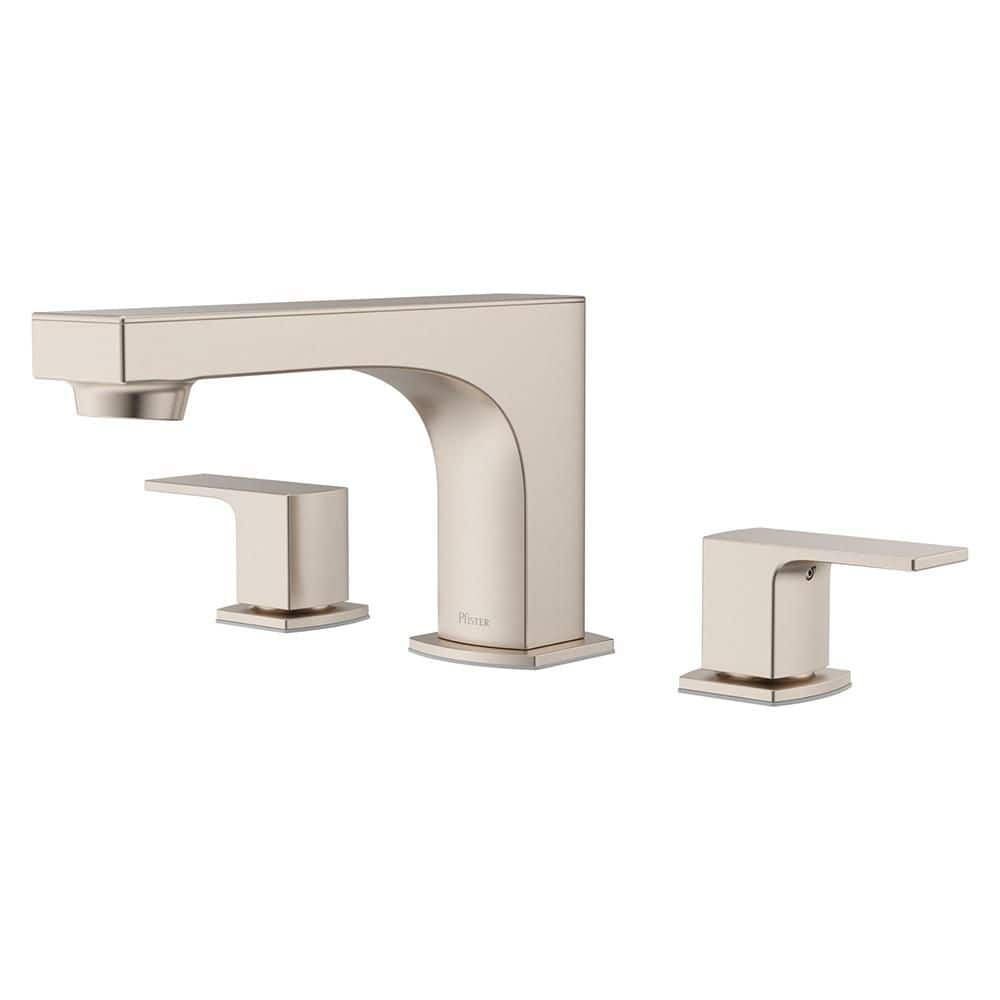 Pfirst Modern 2-Handle Deck Mount Roman Tub Faucet in Brushed Nickel price history on PriceWatchPro