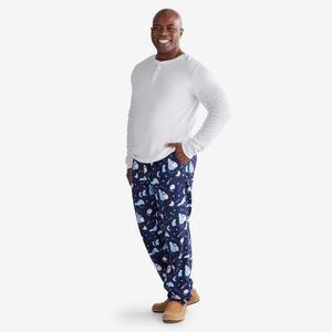 Company Cotton Family Flannel Henley Men's Small Star Gazing Bears Pajama Set
