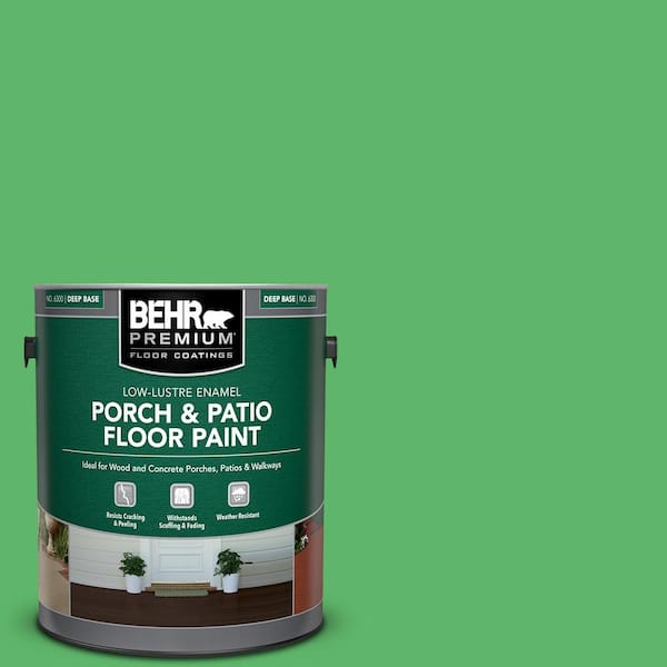 BEHR PREMIUM 1 gal. #P390-6 Lawn Party Low-Lustre Enamel Interior/Exterior Porch and Patio Floor Paint