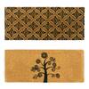 Rubber-Cal Country Oversized Front Door Mat Kit - 24 x 57 - 2 Door Mats - Brown