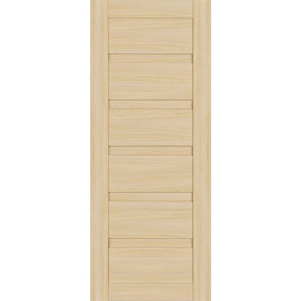 Belldinni Louver 24 in. x 83.25 in. No Bore Solid Core Loire Ash Wood Composite Interior Door Slab