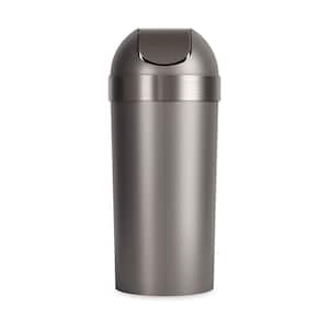 Swing-Top 16.5-Gal. Kitchen Trash Large, Garbage Can for Indoor Or Outdoor Use