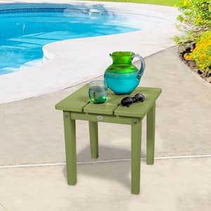 DUROGREEN Icon Forest Green Recycled Plastic Square Side Table