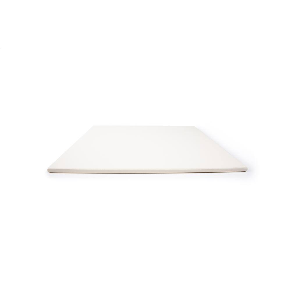 Square Off-White Stoneware Pizza Stone