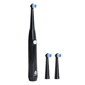 RET20USB Electric Toothbrush in Black With 3-Brush Heads