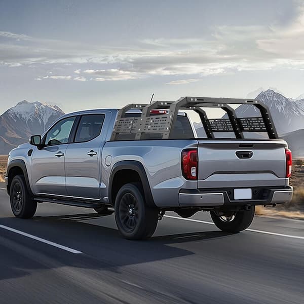 Overland Truck Bed Rack, 49.2-67.9 in. Width, Adjustable Overland Bed Cargo Rack with Sidebar, 900 lbs. Static Capacity