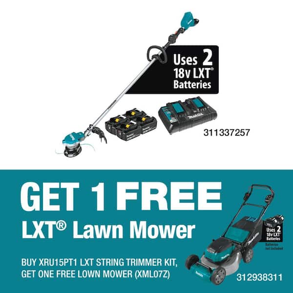 LXT 18V X2 (36V) Lithium-Ion Brushless Cordless String Trimmer Kit with Four 5.0 Ah Batteries