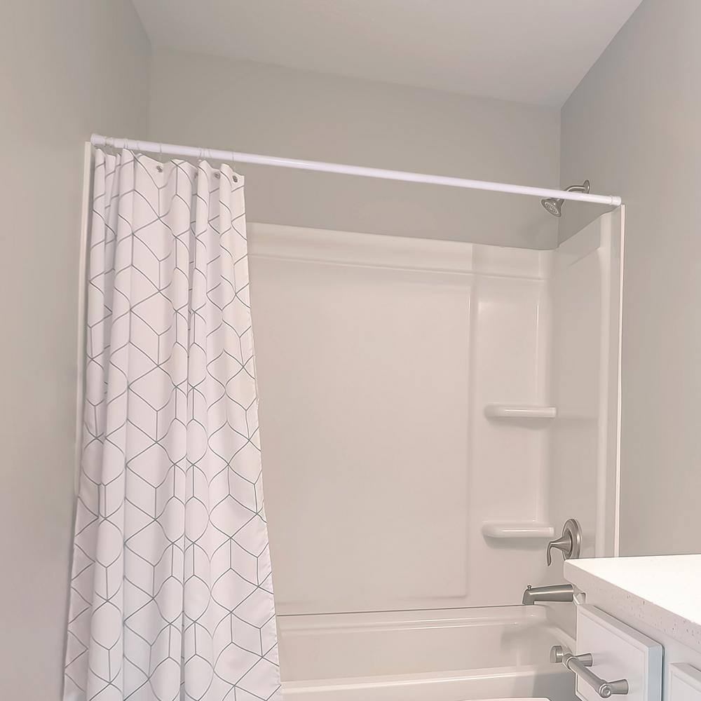 Classic Adjustable Straight Tension Shower Curtain Rod for Bathroom