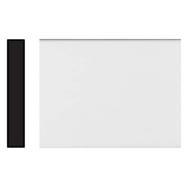 TRIMFINITY 1/4 in. D x 1-3/4 in. W x 96 in. L Polystyrene White Foam Lattice Molding