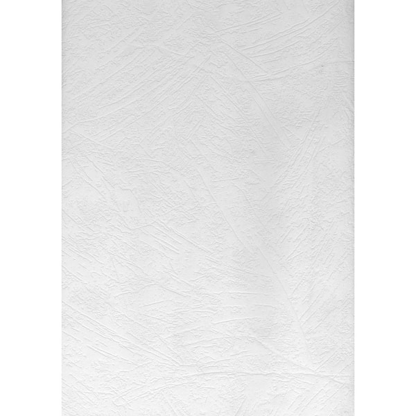 Brewster Paintable Crows Feet Drywall Texture White & Off-White Wallpaper Sample