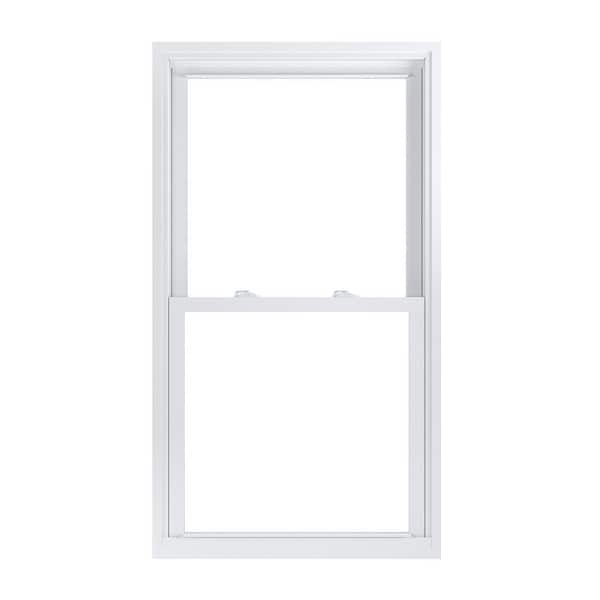 American Craftsman 29.75 in. x 53.25 in. 70 Pro Series White Double Hung Low-E Argon PS Glass Vinyl Replacement Window, Screen Incl