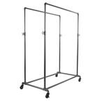 Gray Metal Clothes Rack 50 in. W x 78 in. H