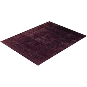 Vibrance Brown 9 ft. x 12 ft. Solid Wool Indoor Area Rug