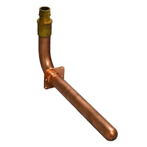 1 in. x 6 in. x 12 in. Cold Expansion PEX (F1960) Copper Stub Out 90° Elbow with Square Mounting Flange