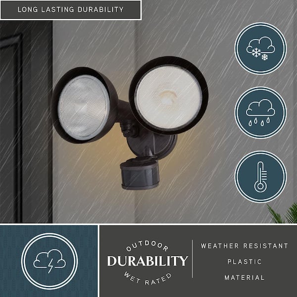 VAXCEL Bronze Motion Sensor Dusk to Dawn Outdoor Security Flood