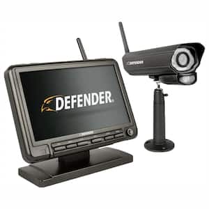 PHOENIXM2 Digital Wireless 7 in. Monitor DVR Security System with Night Vision Camera and SD Card Recording