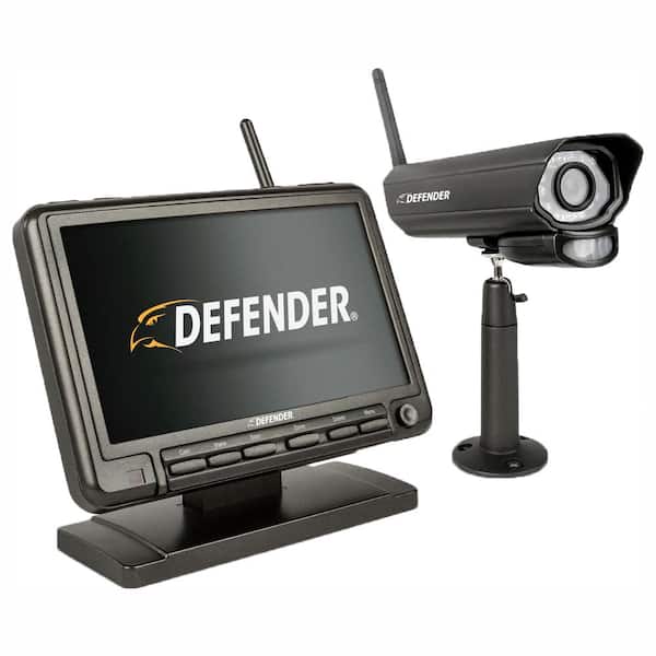 Defender PHOENIXM2 Digital Wireless 7 in. Monitor DVR Security System with Night Vision Camera and SD Card Recording