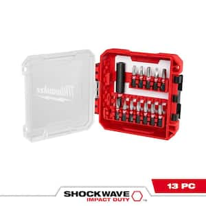 15 Piece Milwaukee SHOCKWAVE Impact Duty Titanium Hex Shank Drill Bit Set  48-89-4630 - MacDonald Industrial Supply