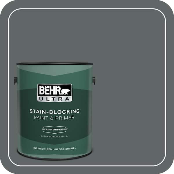 BEHR ULTRA 1 gal. #N450-6 Binary Star Extra Durable Semi-Gloss Enamel Interior Paint & Primer