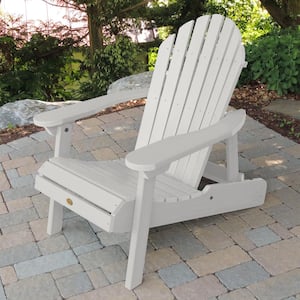 Hamilton White Folding and Reclining Plastic Adirondack Chair