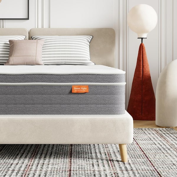 Cooling Queen Size Medium Hybrid Pillow top Mattress, 12 in. Support and Breathable Cooling Gel Memory Foam Mattress