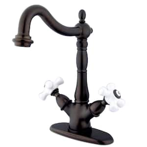 Heritage Single Hole 2-Handle Bathroom Faucet in Oil Rubbed Bronze