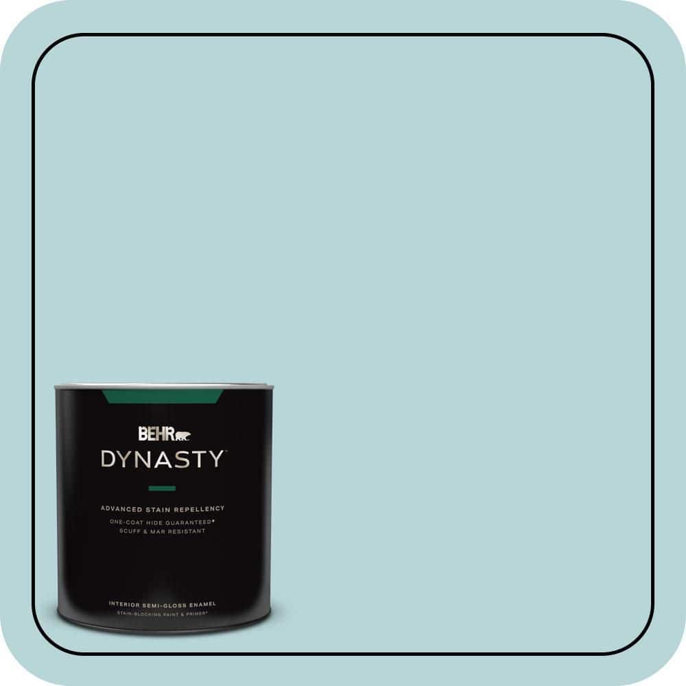 1 qt. #510E-2 Rhythmic Blue Semi-Gloss Enamel Interior Stain-Blocking Paint & Primer price history on PriceWatchPro