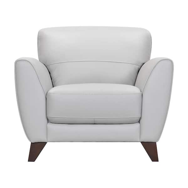 Armen Living Jedd Contemporary Chair In, Leather Contemporary Chair
