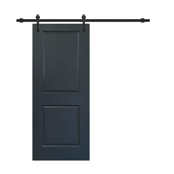 CALHOME 30 in. x 80 in. Charcoal Gray Painted Finished Composite MDF 2 ...