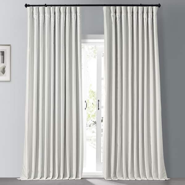 Exclusive Fabrics Furnishings Off White Extra Wide Rod Pocket Sheer Curtain 100 In W X 108 L Pdch Ks2bo108dw Exclusive Fabrics Furnishings Off, White Blackout Curtains 100 X 108