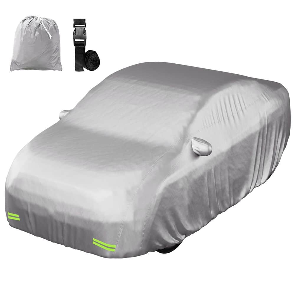 200 in. x 75 in. x 60 in. Water Resistant Car Cover, 190T Silver Polyester - Large Sedan price history on PriceWatchPro