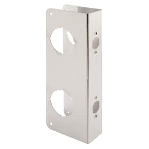 Lock and Door Reinforcer, 5-1/2 in., 2-3/8 in. x 1-3/4 in., Stainless Steel