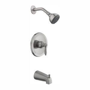 Adley Single-Handle 1-Spray Tub and Shower Faucet in Brushed Nickel