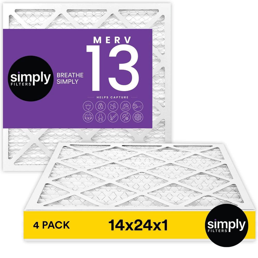 14 in. x 24 in. x 1 in. MERV 13 FPR 10 Pleated Furnace Air Filter (4-Pack) price history on PriceWatchPro