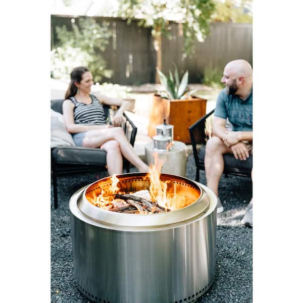 Solo Stove Yukon 2.0 in.,27 in. x 17 in. Stainless Steel Wood Burning Fire  Pit SSYUK-27-2.0 - The Home Depot