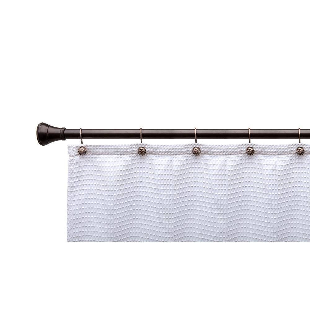 Oil Rubbed Bronze Hollow Ball Shower Curtain Hooks Set of 12